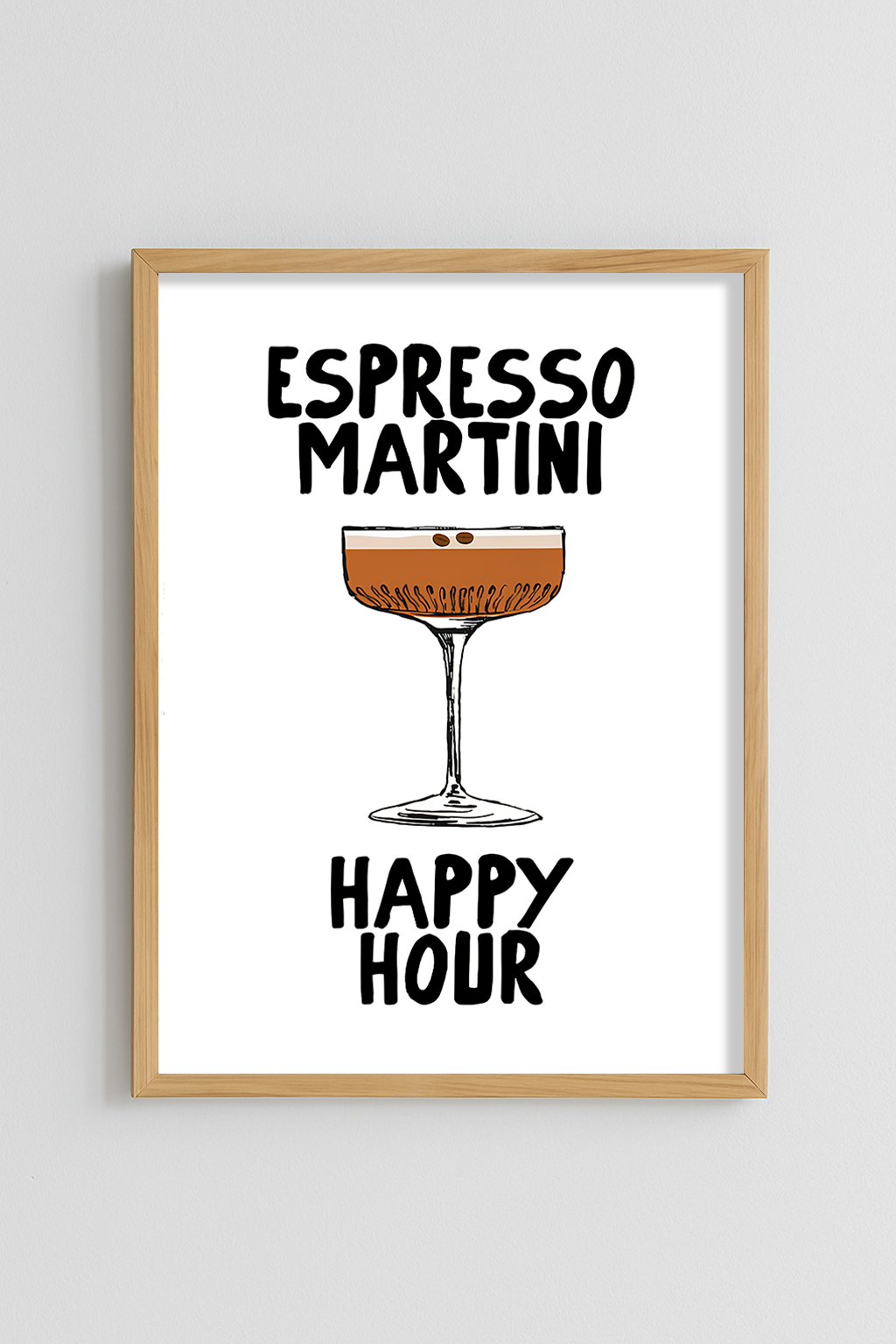 Espresso Martini Happy Hour Poster