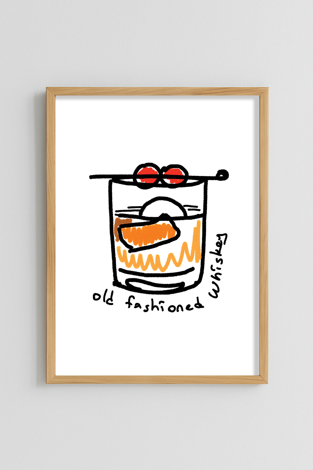 Old fashioned whiskey Poster