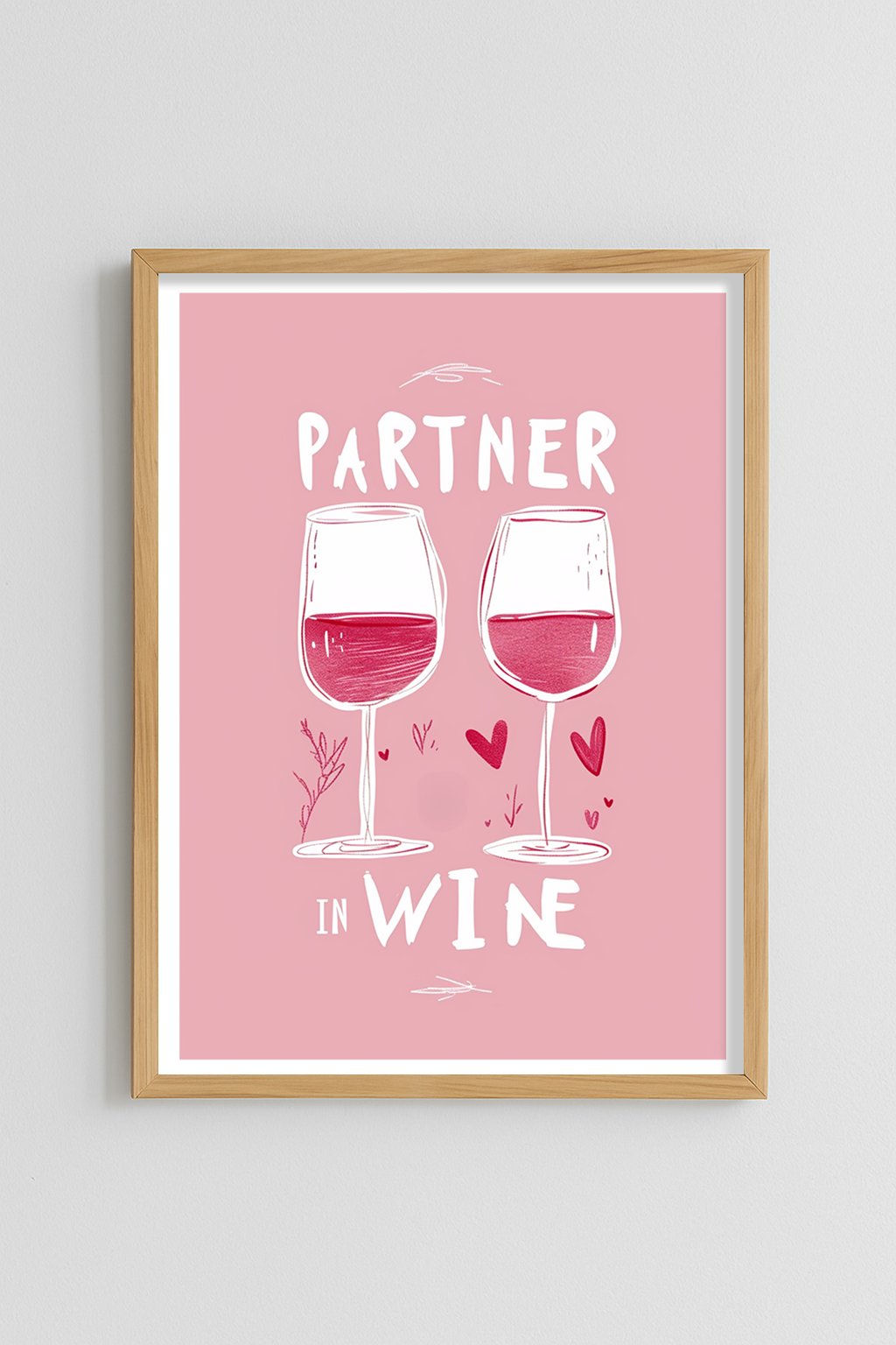 Partner in Wine Poster