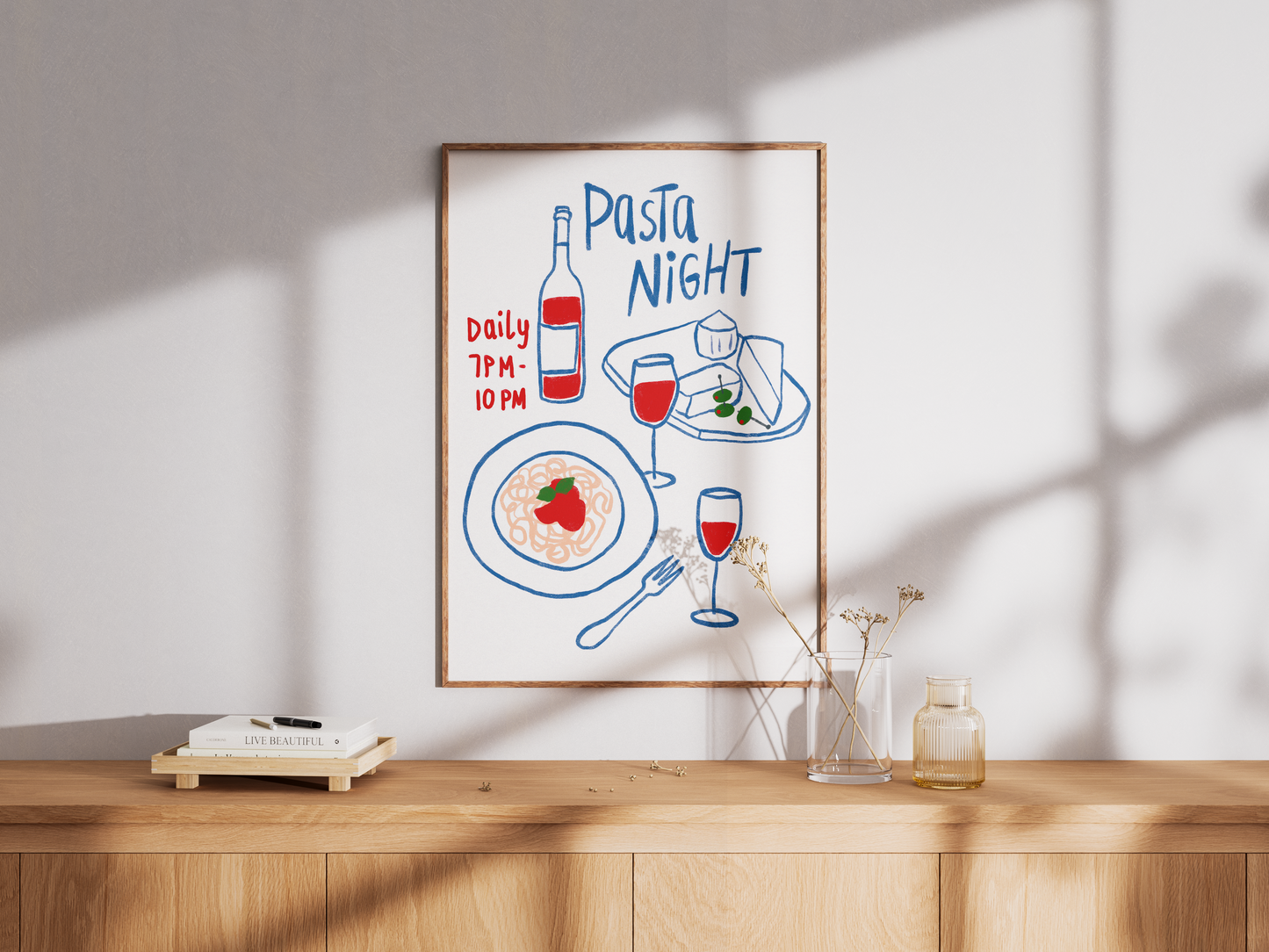 Pasta Night - Daily 7PM - 10PM Poster