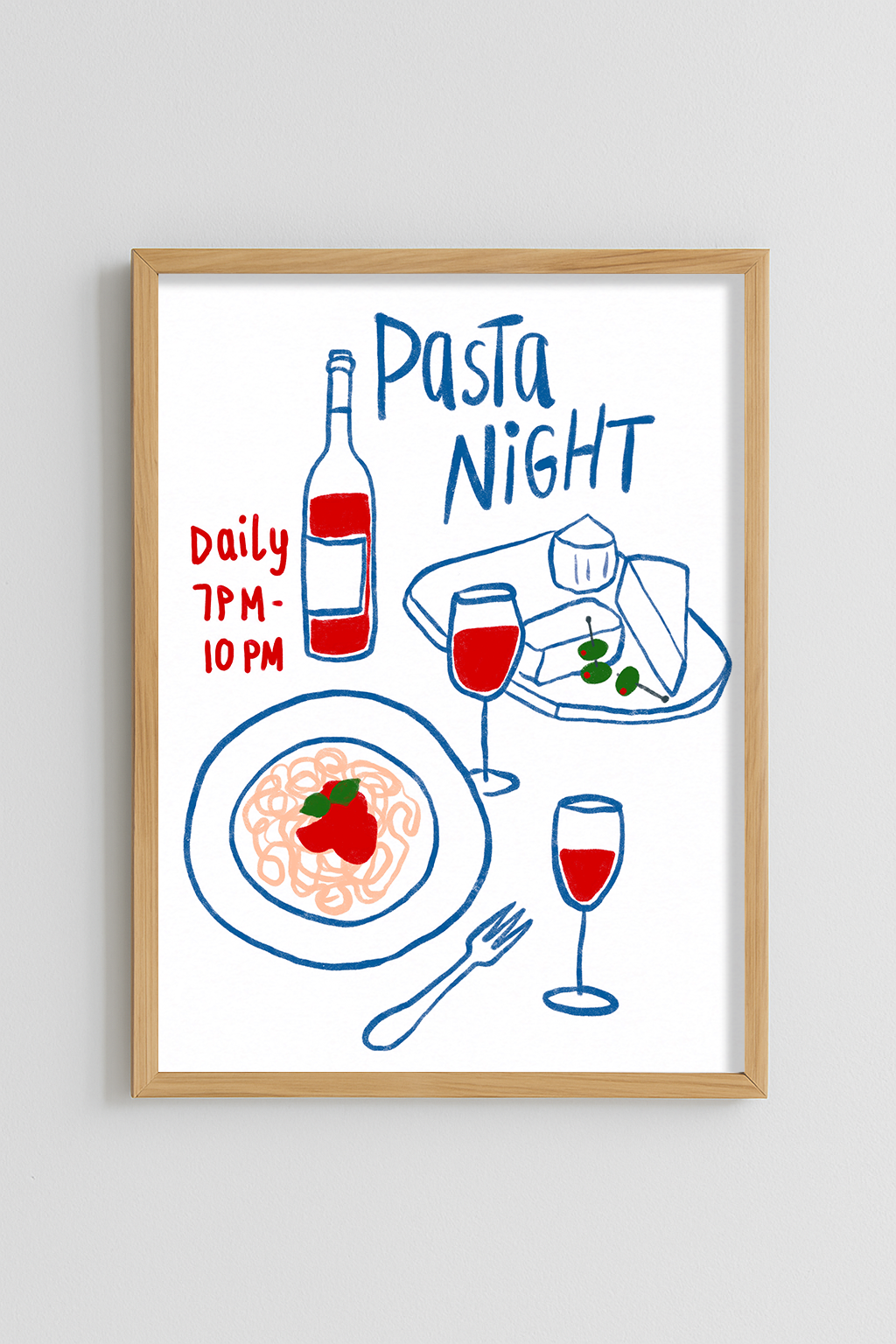 Pasta Night - Daily 7PM - 10PM Poster
