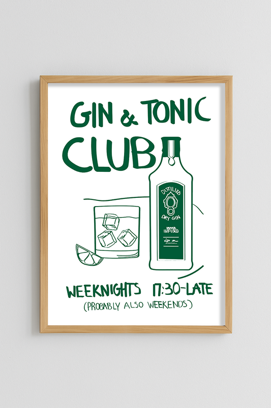 Gin Tonic Club Poster