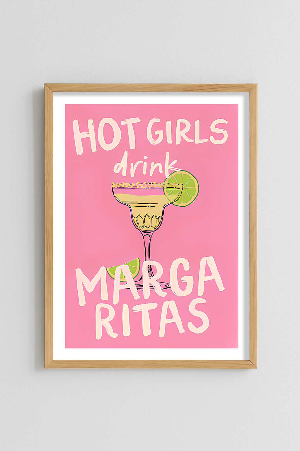 Hot Girls Drink Margarita Poster