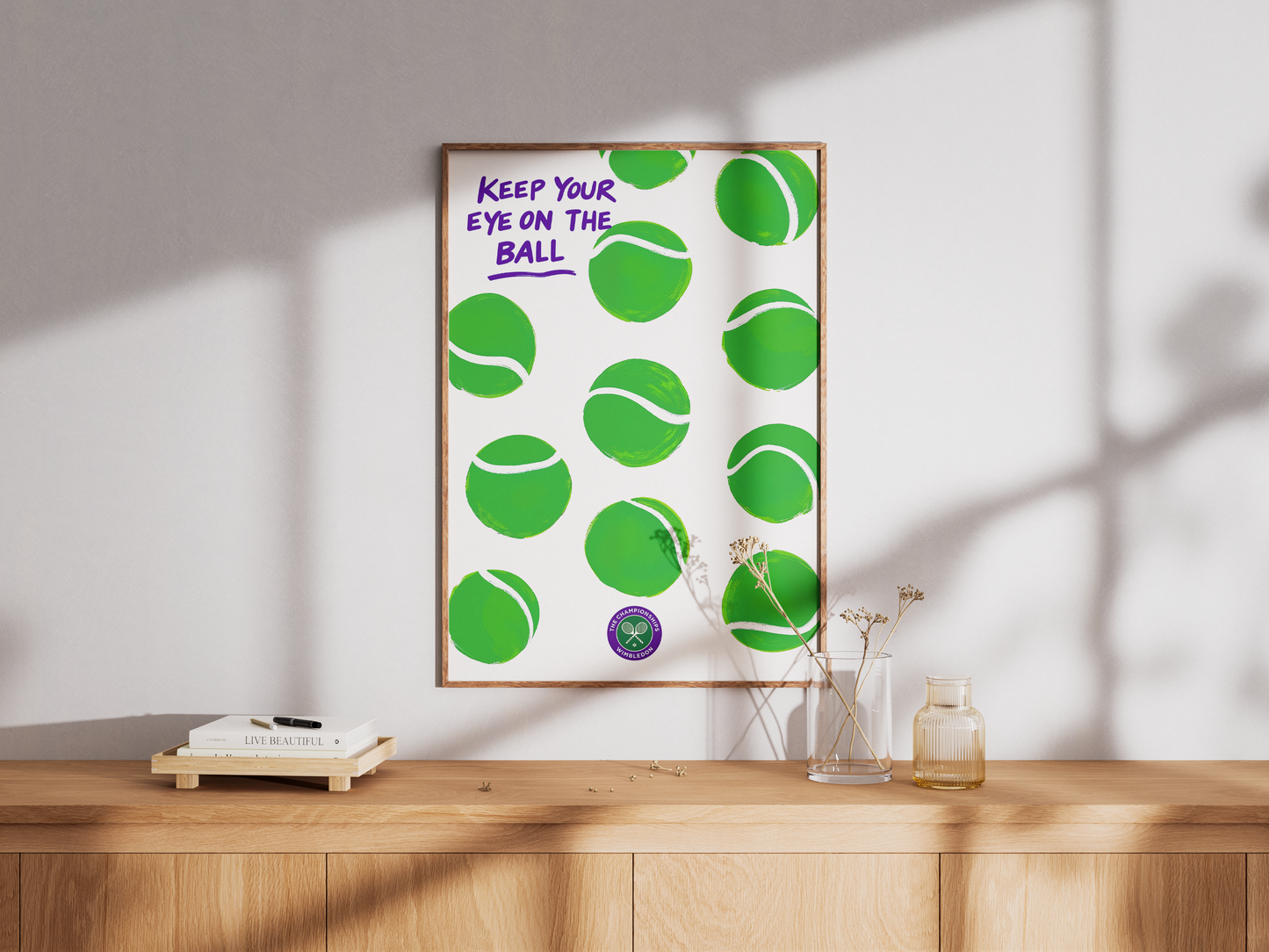 Keep Your Eye On The Ball - Wimbledon Poster