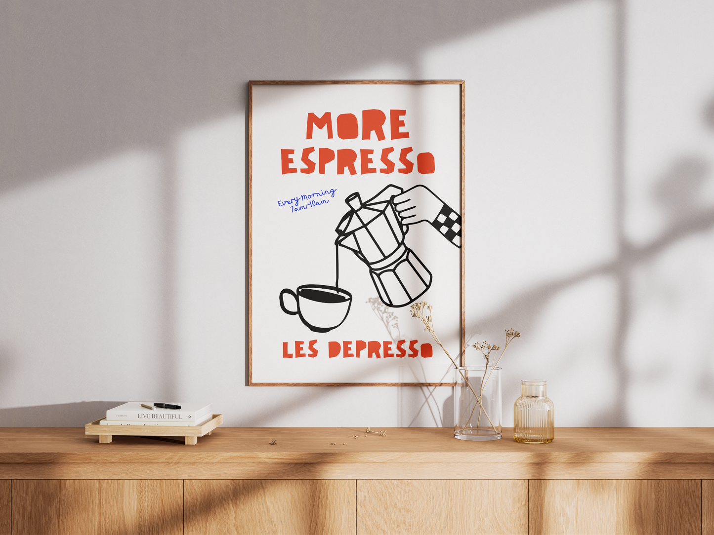 More Espresso Less Depresso Poster
