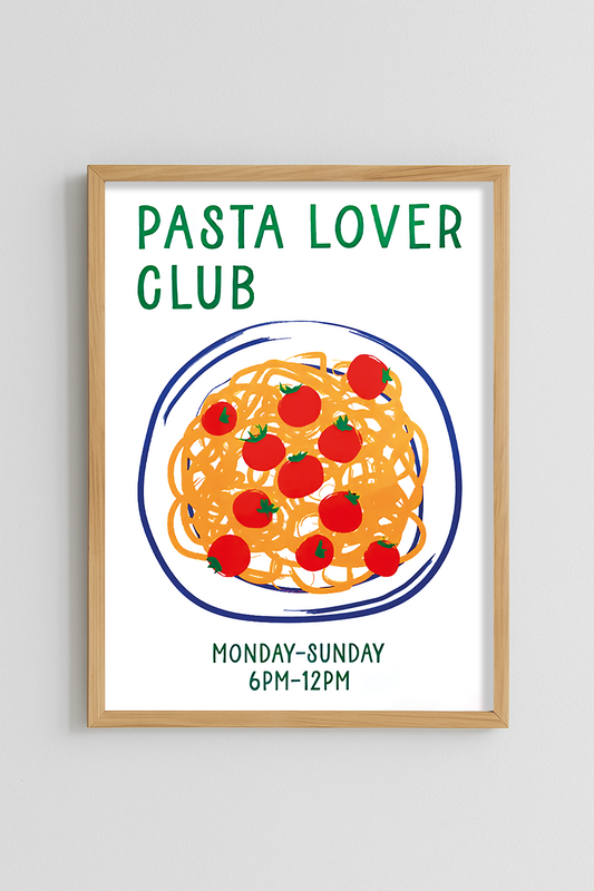 Pasta Lover Club Poster