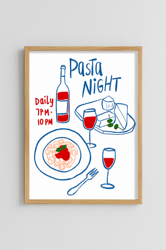Pasta Night - Daily 7PM - 10PM Poster