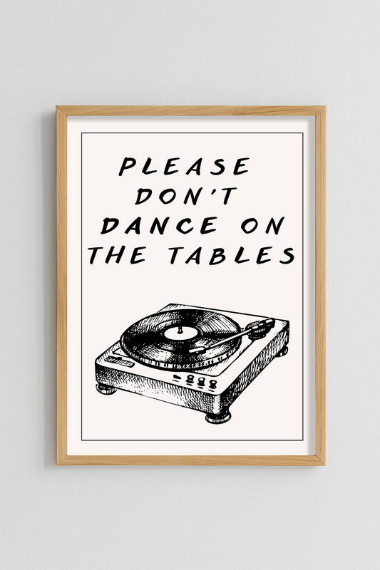 Please don't dance on tables Poster