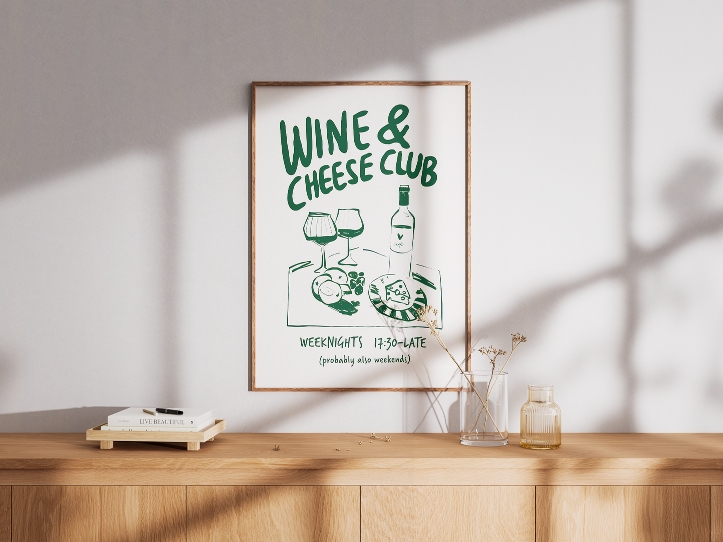 Wine & Cheese Club Poster